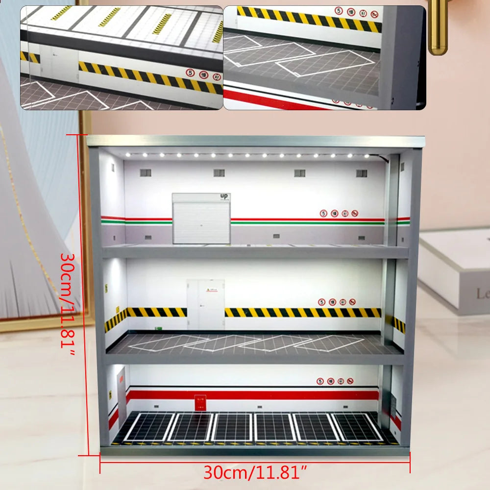 Acrylic Display Case Fit for 1:64 Mini Size Dust Proof Clear Box Cabinet 1/64 Action Figures Display Box