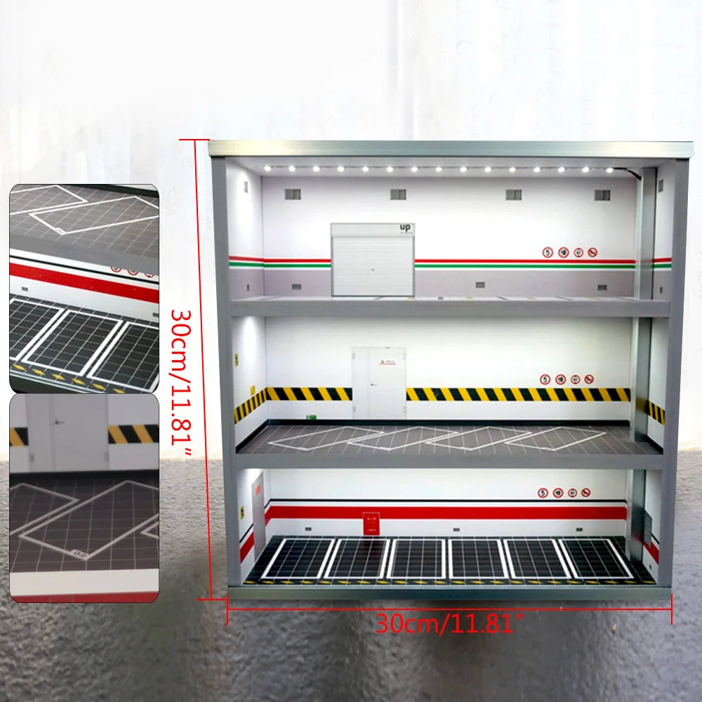 Acrylic Display Case Fit for 1:64 Mini Size Dust Proof Clear Box Cabinet 1/64 Action Figures Display Box